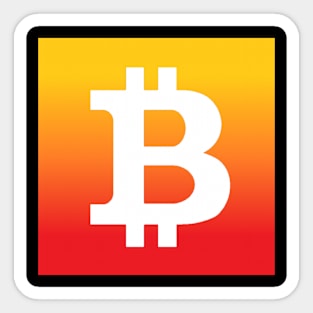 Bitcoin Sunset Sticker